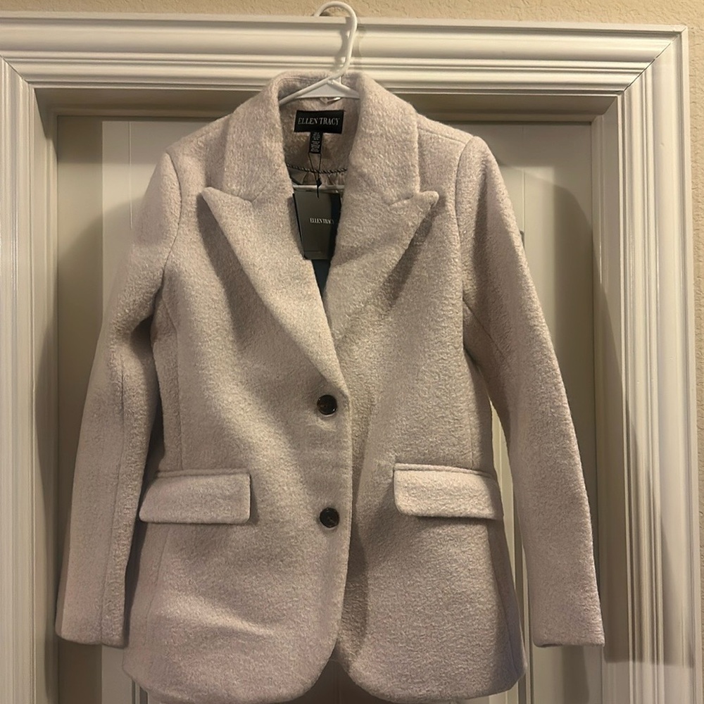 Ellen Tracy Fabric Coat